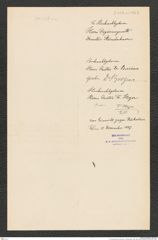 k.k. naturhistorisches Hofmuseum, Intendanzakten 1885-1896 (Hauer), Aktenzahl Z.458.a/1887, Seite 1